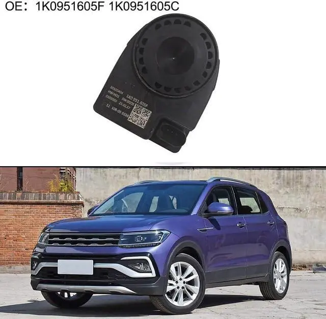 Alt view image 2 of 5 - Security Alarm Siren Speaker Compatible with MK5 MK6, OEM 1K0951605C 1K0951605F, ABS Car Trumpet Replacement Part, Black