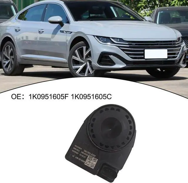 Alt view image 5 of 5 - Security Alarm Siren Speaker Compatible with MK5 MK6, OEM 1K0951605C 1K0951605F, ABS Car Trumpet Replacement Part, Black