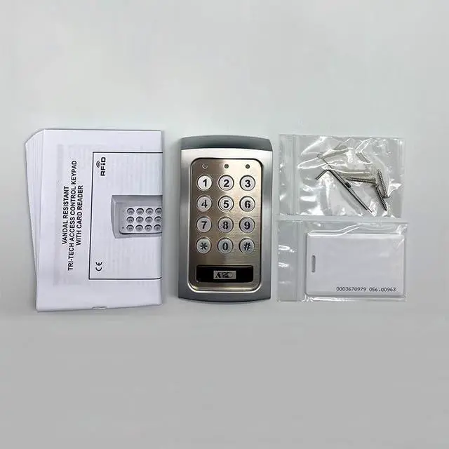 Alt view image 3 of 3 - APO DK-2836A (P0) Access Control Keypad with EM Card Reader, Dual Relay, 125KHz Card Reader, 1000 Users, IP-65 Weatherproof, Metal Vandal Resistan Case