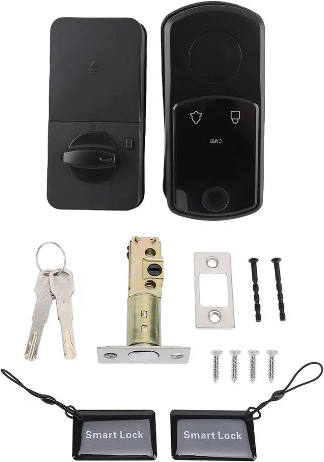 Alt view image 6 of 7 - Smart Lock, Automatic Lock, High Capacity, Remote Unlock, 5 Unlocking Methods, Easy Installation, Electronic Digital Lock Aluminium Alloy with Keyboard