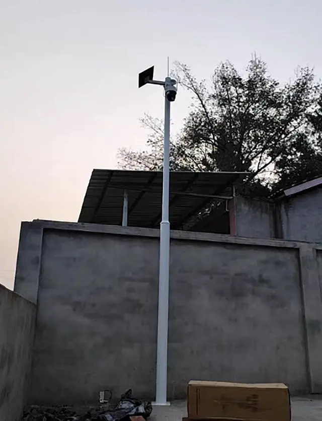 Alt view image 7 of 7 - Outdoor Security Camera Pole - 2M Free Standing Ground Mount for Dome & Cameras, Perfect for Parking Lots, Driveways, & Garden Surveillance-Single -2 Meters