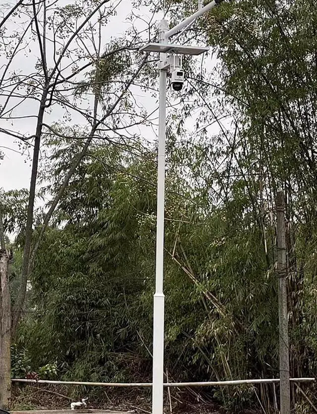 Alt view image 6 of 7 - Outdoor Security Camera Pole - 2M Free Standing Ground Mount for Dome & Cameras, Perfect for Parking Lots, Driveways, & Garden Surveillance-Single -2 Meters