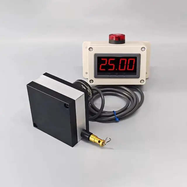 Alt view image 3 of 3 - iDili Digital Speed Meter with Upper/Lower Limit Alarm Draw-Wire Sensor for Linear Motion Speed Measurement