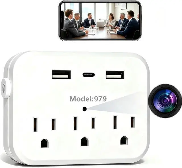 Main image of USB Hidden Camera, 1080P HD Mini Spy Camera Wireless Hidden Nanny Cam, Small Security Camera for Home Indoor Pet Monitoring with Phone App, No Audio Function