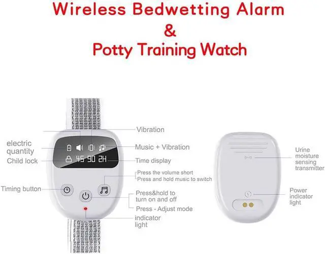 Alt view image 2 of 7 - Peecrue Bed Wetting Alarm (White)