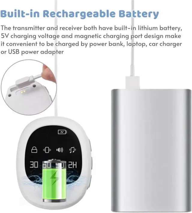 Alt view image 3 of 7 - Peecrue Bed Wetting Alarm (White)