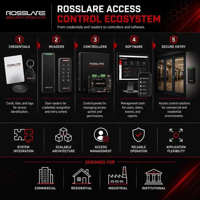 Alt view image 3 of 4 - Rosslare S-805 Supervised Input Expansion Board for AC-825IP Access Control Panel, 16 Supervised Inputs, RS-485 OSDP/RSDP Bus, Indoor Security System Module