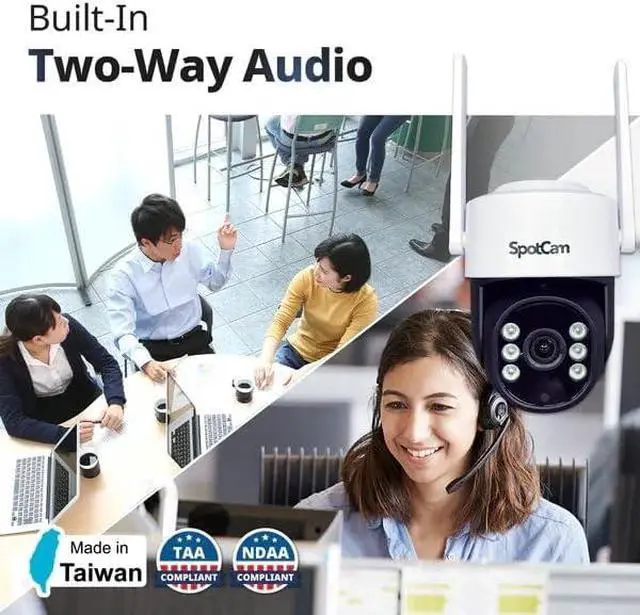 Alt view image 3 of 6 - SpotCam Indoor/Outdoor Spotlight Pan/Tilt Smart Camera Ultra