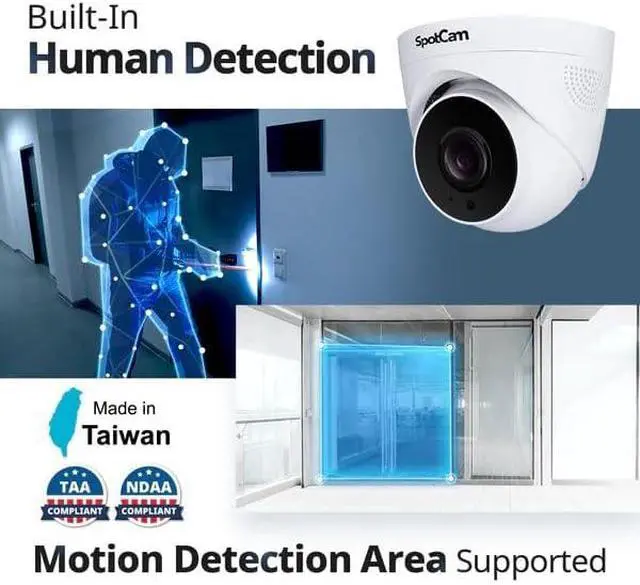 Alt view image 3 of 7 - SpotCam Indoor Ai Smart Camera Pro