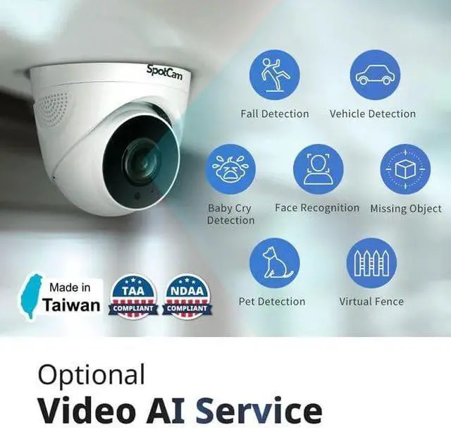 Alt view image 4 of 7 - SpotCam Indoor Ai Smart Camera Pro