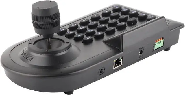 Alt view image 7 of 7 - Hilitand PTZ Camera Joystick Controller, Professional LCD Display Multi Protocol Pan Tilt Zoom Control for CCTV Conference ABS US Plug RS485 RS232 RS422