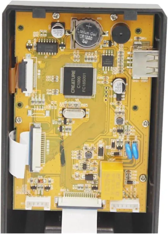 Alt view image 4 of 5 - Biometric Fingerprint Time Clock for Small Businesses Access Control Employee Time Attendance Time Clock USB Port for Small Businesses,