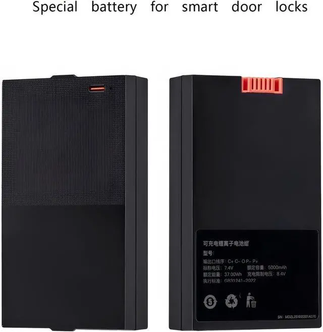 Alt view image 2 of 4 - 09B1C+C-P-P+ 4200mAh Battery for Fingerprint Lock, Intelligent Door Lock Power Source, Anti-Theft Lock Replacement Cell