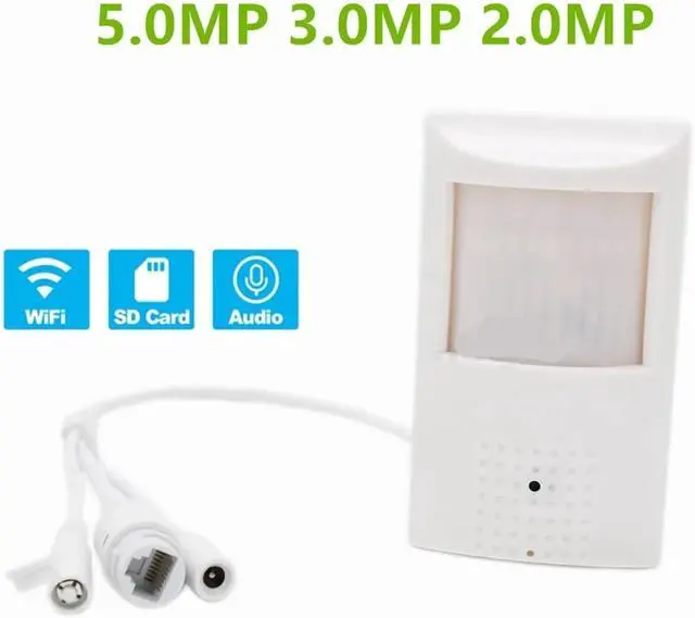 Alt view image 4 of 7 - WiFi TF Slot 2MP 3MP 5MP 2560x1920 PIR Style Indoor IP Camera Invisible 940nm IR LED Built-in MIC(3.6mm,2MP 64G TF Card)