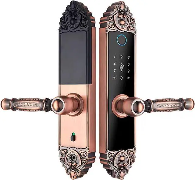 Main image of smart Locks European Style Fingerprint Smart Lock Biometric Electronic Keyless Entry Door Lock for Front Door for Home