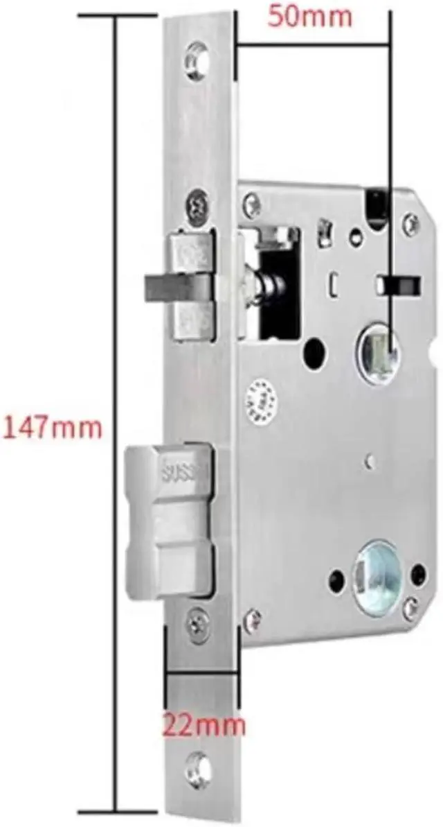 Alt view image 5 of 6 - smart Locks European Style Fingerprint Smart Lock Biometric Electronic Keyless Entry Door Lock for Front Door for Home