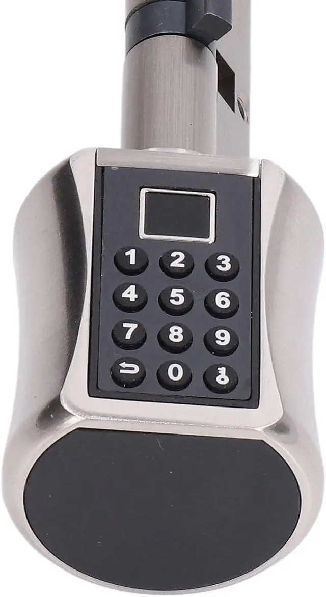 Alt view image 7 of 7 - Generic Smart Lock Cylinder, Biometric Fingerprint Password Electronic Safety Lock with Virtual Anti and 360 Degree Recognition, for Security Doors Wooden Doors Glass 40mm to