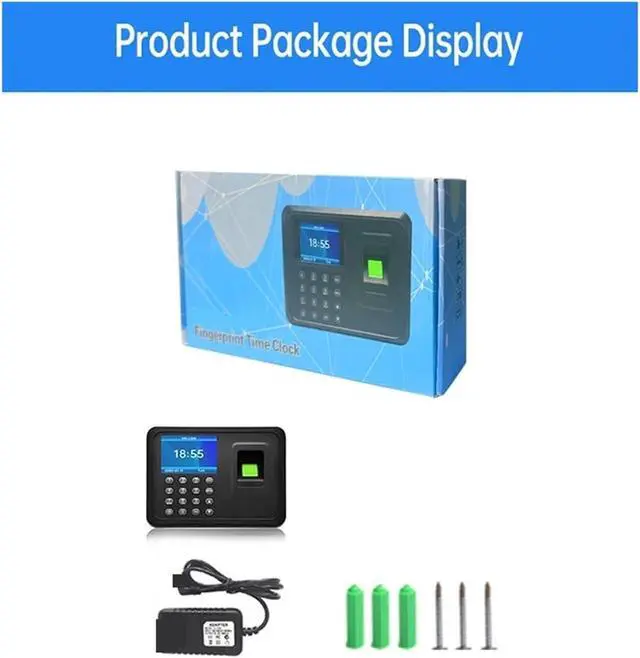 Alt view image 7 of 7 - Employee Work Equipment Biometric Fingerprint attendance Machine, Intelligent Fingerprint attendance Machine Clock in Recorder