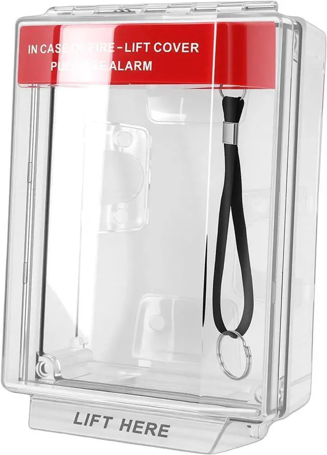 Main image of Zunate Fire Call Point Cover with Pull Station, IP67 Water Proof Heat PC Guard for Emergency Manual Alarm Devices in Home Office Outdoor Settings