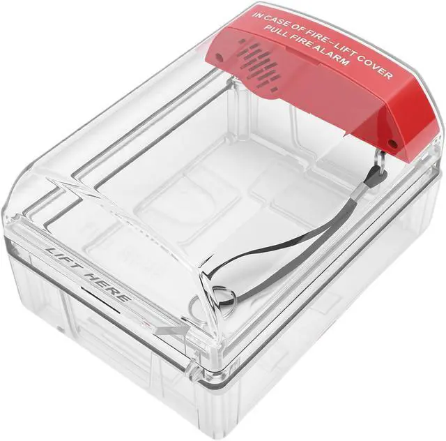 Alt view image 3 of 7 - Zunate Fire Call Point Cover with Pull Station, IP67 Water Proof Heat PC Guard for Emergency Manual Alarm Devices in Home Office Outdoor Settings