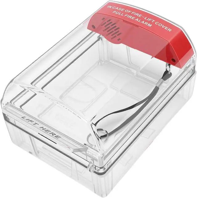 Alt view image 2 of 7 - Zunate Fire Call Point Cover with Pull Station, IP67 Water Proof Heat PC Guard for Emergency Manual Alarm Devices in Home Office Outdoor Settings