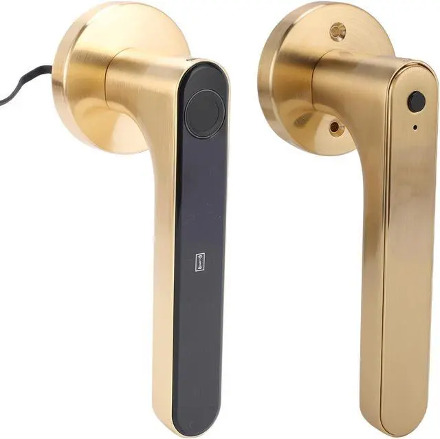 Alt view image 2 of 7 - Zerodis Smart Doorbells Locks Aluminum Alloy Fingerprint Access Tuya App Control for Home and Office Use 5 in 1 Smart Door Lock