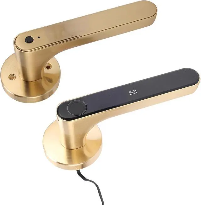 Alt view image 5 of 7 - Zerodis Smart Doorbells Locks Aluminum Alloy Fingerprint Access Tuya App Control for Home and Office Use 5 in 1 Smart Door Lock