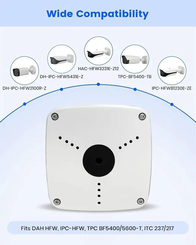 Alt view image 4 of 7 - KU-PFA122 Security Camera Junction Box Compatible with Dah Bullet Cameras
