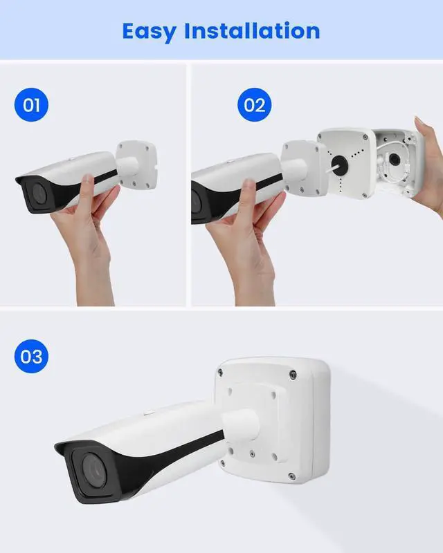 Alt view image 6 of 7 - KU-PFA122 Security Camera Junction Box Compatible with Dah Bullet Cameras