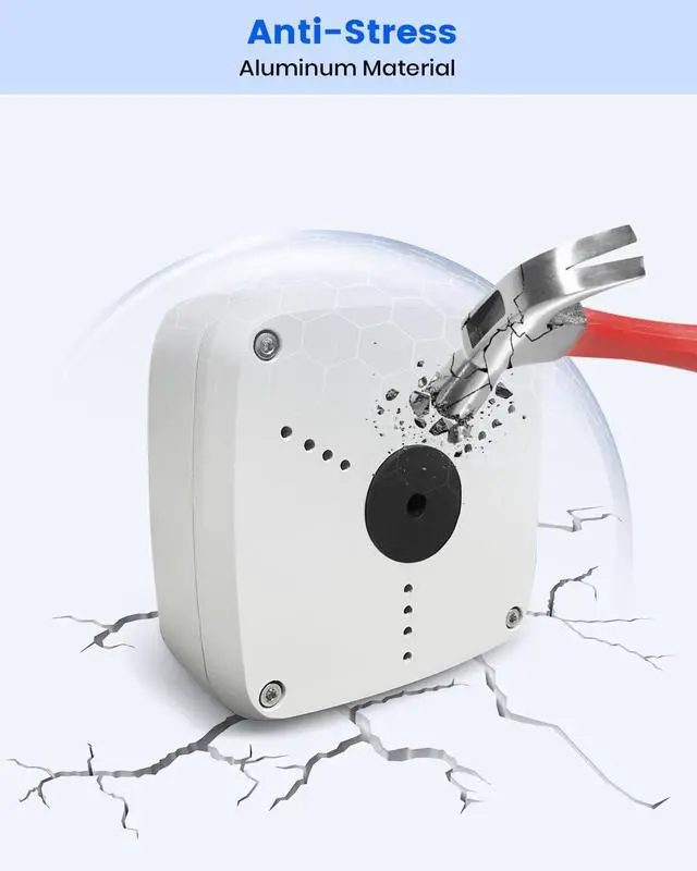 Alt view image 7 of 7 - KU-PFA122 Security Camera Junction Box Compatible with Dah Bullet Cameras