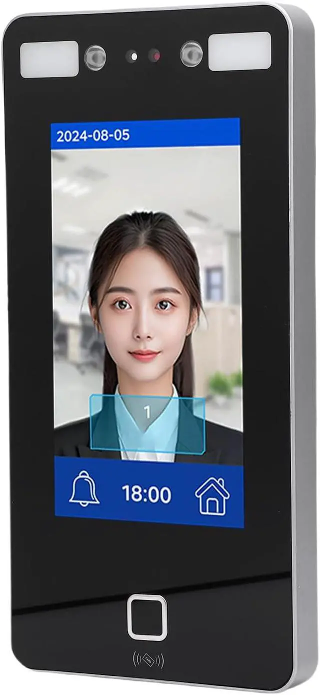 Alt view image 4 of 7 - ITEFDTUTNE Access Control Time Attendance Machine, Visible Dynamic Facial Recognition with 2000 User Capacity and Networked Devices, for Office Factory Hotel School Restaurant