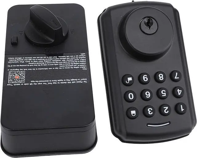 Alt view image 6 of 7 - Door Keypad Lock, Home Security Lock with 20 User Codes and App Control, IP54 Weather Keyless Electronic Lock for Apartment Short Term Rental