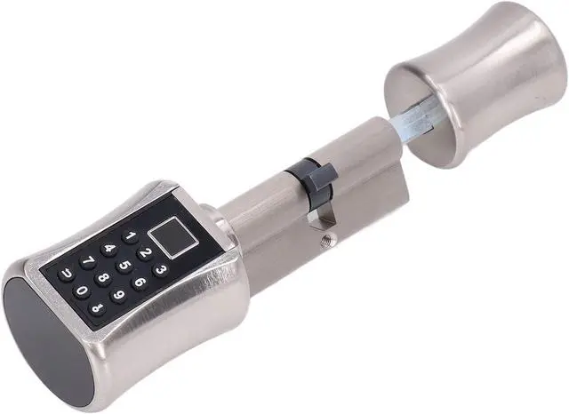 Alt view image 2 of 7 - Smart Lock Cylinder Biometric Fingerprint Password Electronic Safety for 40100mm Door Thickness
