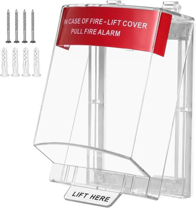 Alt view image 5 of 5 - Manual Pull Switch Protector For Fire Alarm, Clear Call Point Guard, Waterproof Dustproof Switch Case For Office, School, Mall