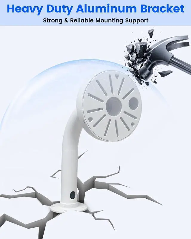 Alt view image 7 of 7 - Universal L-Type Metal Security Camera Wall Mount Bracket