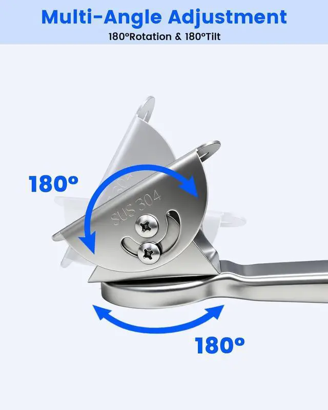 Alt view image 3 of 7 - 304 Stainless Steel Adjustable Security Camera Corner Mounting Bracket