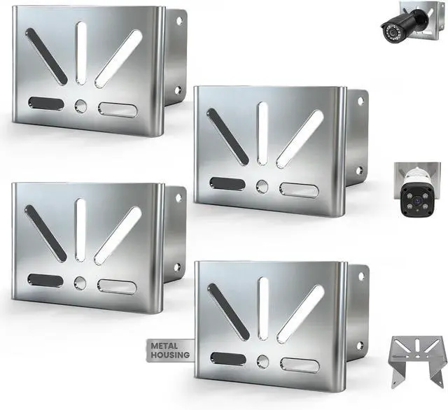 Main image of Universal Steel Security Camera Corner Mount Bracket, Camera Corner Adapter