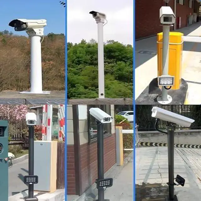 Alt view image 5 of 5 - Outdoor Surveillance Pole - 360° Adjustable Mounting Bracket for Residential Security Cameras