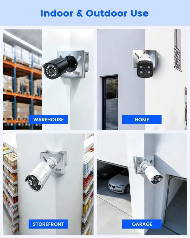 Alt view image 4 of 7 - Universal Steel Security Camera Corner Mount Bracket, Camera Corner Adapter