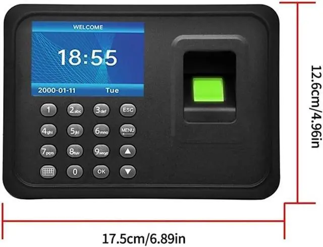 Alt view image 4 of 7 - Employee Work Equipment Biometric Fingerprint attendance Machine, Intelligent Fingerprint attendance Machine Clock in Recorder