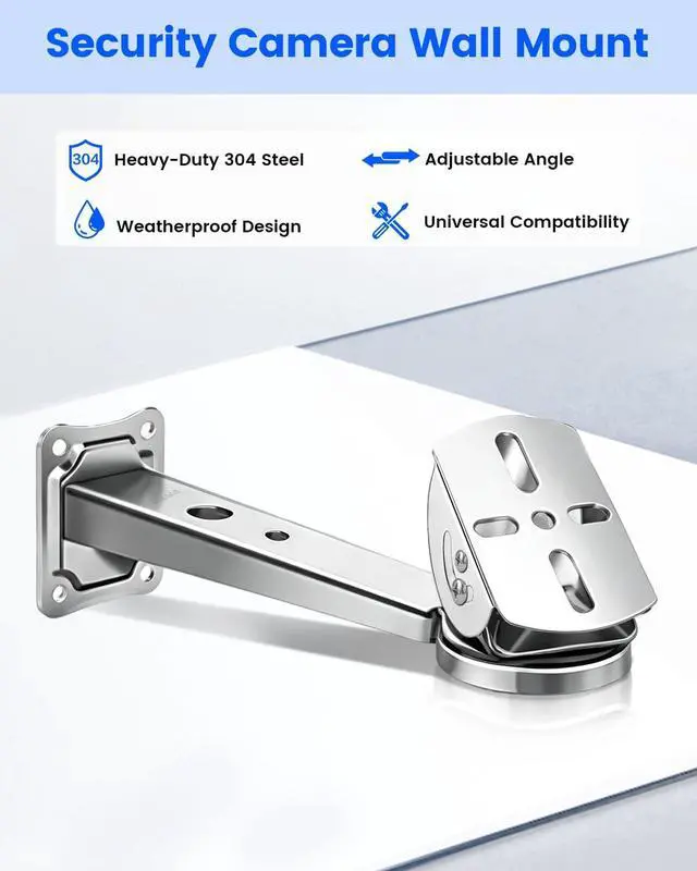 Alt view image 2 of 7 - Security Camera Bracket, Heavy Duty Wall Mount Holder for Bullet Cameras
