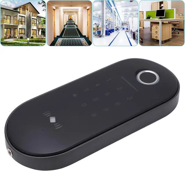 Alt view image 4 of 7 - Access Control System Fingerprint Password 13.56Mhz IC Card Entry Keypad for Home Office Aluminum Alloy Material