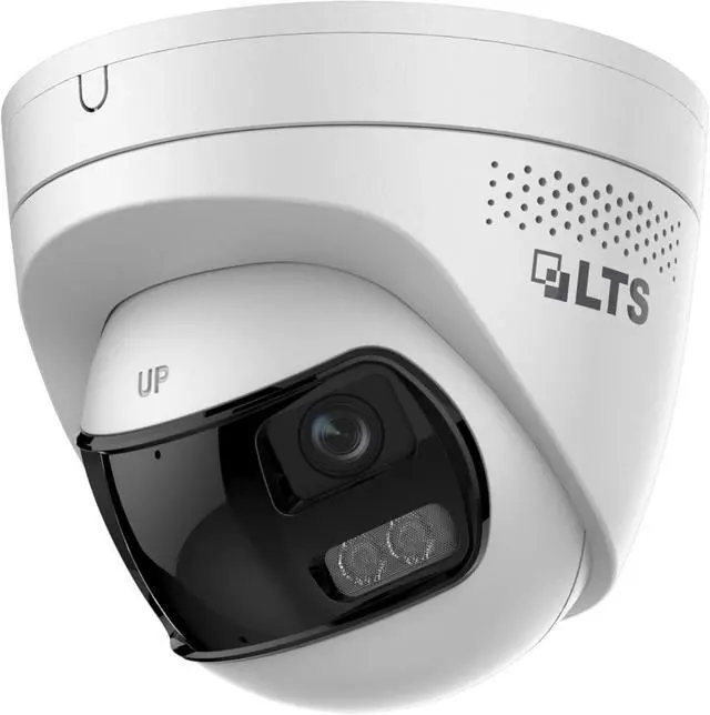 Alt view image 2 of 4 - LTS CMIP398PW-2SDL 8MP Active Deterrence Turret Network Camera, Smart Hybrid Light, AI Human Vehicle Detection, Built-in Mic/Speaker, PoE