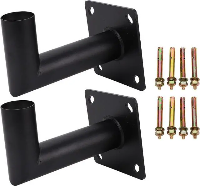 Main image of Heavy Duty Alloy Steel Wall Mount Bracket 90 Degree L Shape Bracket for Outdoor Flood Lights Weatherproof All Weather Easy Installation for Wood Concrete Walls Set of 2