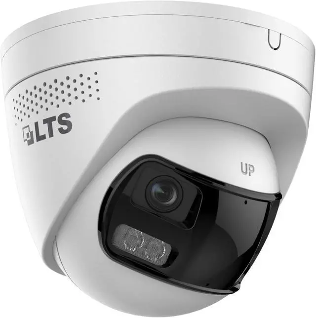 Alt view image 3 of 4 - LTS CMIP398PW-2SDL 8MP Active Deterrence Turret Network Camera, Smart Hybrid Light, AI Human Vehicle Detection, Built-in Mic/Speaker, PoE