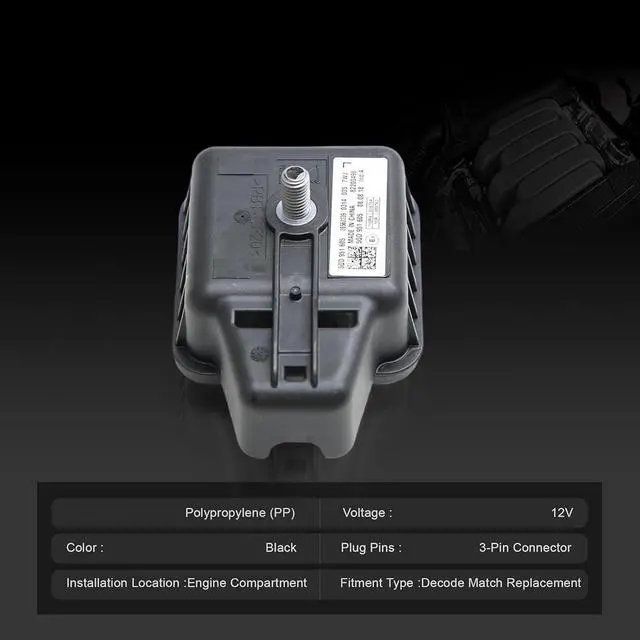 Alt view image 3 of 7 - High Decibel 110dB Vehicle Security Alarm Horn Design 3 Pin 12V 5Q0951605A 5Q0951605B PAB951605A PAB951605B