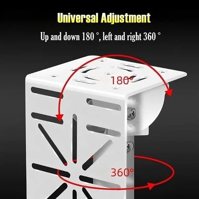Alt view image 5 of 7 - CCTV Security Camera Mount Bracket, 23.62"-47.24" Telescopic Adjustable Universal Camera Vertical Mounting Bracket with L-Type Adapter Steel Plate for PTZ Camera, I Type