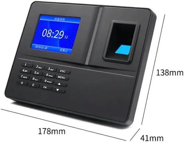 Alt view image 5 of 5 - Fingerprint Attendance Machine Networked Work Check-in Punch