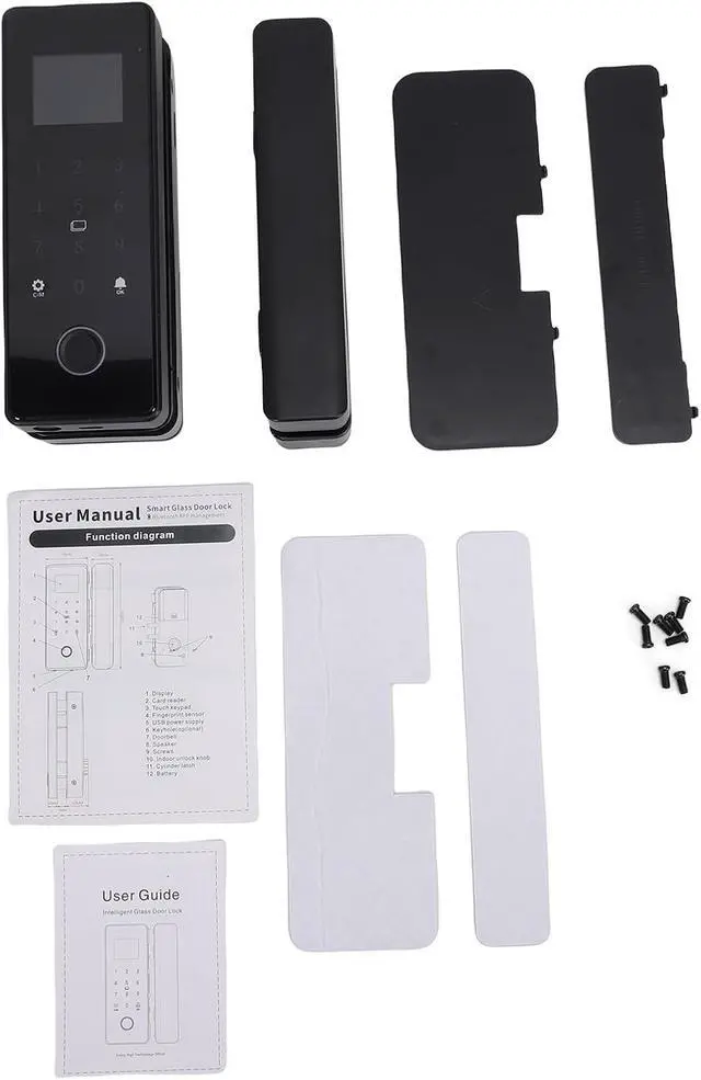 Alt view image 5 of 5 - Smart WiFi Fingerprint Door Lock with Color Screen, Keyless Entry Lock for Smart Home, IC Card Access Control, for Home Security