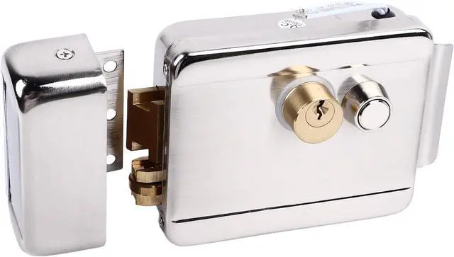 Alt view image 4 of 7 - Electric Control Door Lock Dual Head for Doorbell Intercom 12V - Advanced Security System with Dual Lock Function for Home Access Control